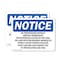 Signmission No Trespassing Without Written Permission OSHA Notice Sign, Plastic, 14in W x 10in L, 2PK OS-2PACK-NS-P-1014-L-15007 - alternate 1